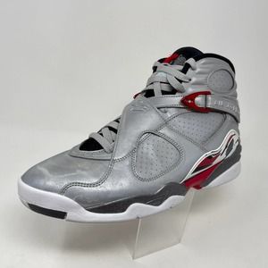 Air Jordan Retro 8 High Top Men's Sz 10 Gray White Sneakers 3052 S1294
